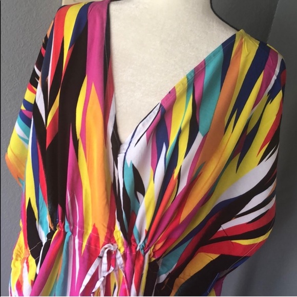 Oaxaca Vibrant Swim Gown Coverup - Picture 6 of 7